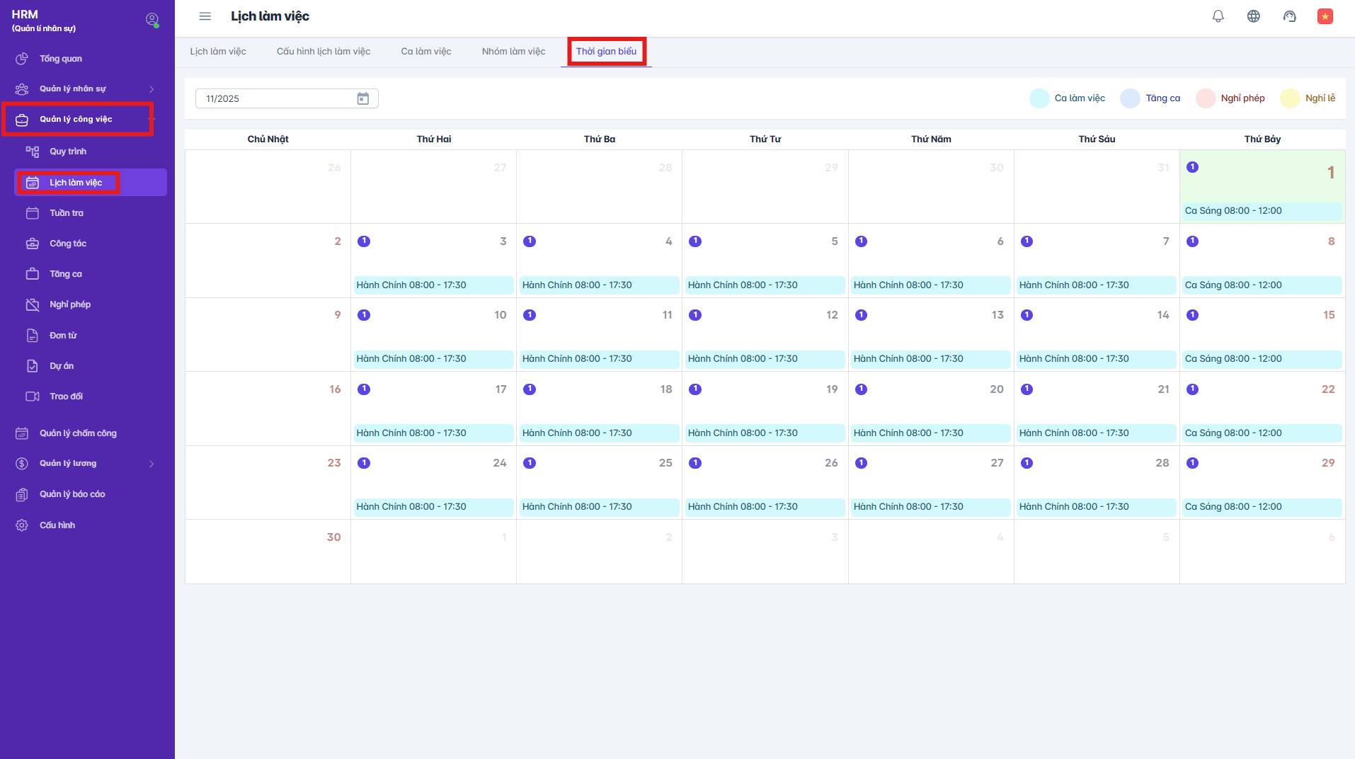 SMART HR | Quản lý công việc