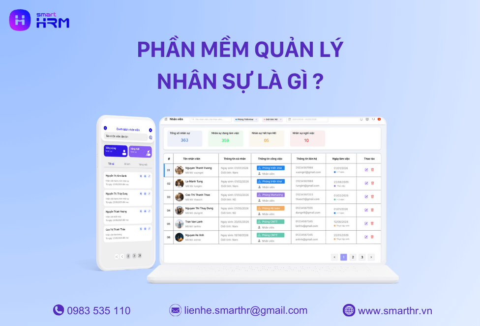 phần mềm quản lý nhân sự là gì